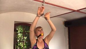 Anastasia in the garage