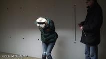 Tamara tied up in winter clothes part 2
