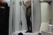 Wet Black Panyhose