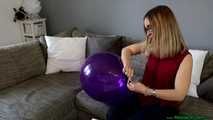 pump inflating a purple TT17 and nail2pop it