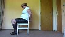 Cuffed on a chair 002