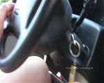 barefoot car driving