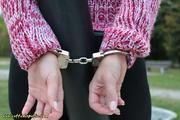 Handcuffed at the childs swing
