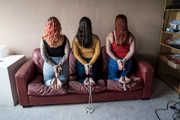 3 x Barefoot and Tied in Jeans on the Sofa Capri, Zara and Strawberry