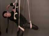 Get 4 classic videos with Lupi wearing shiny nylon rainwear beeing tied and gagged