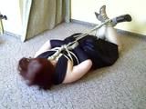 Sandra hogtied 3/4