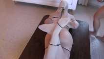 Pantyhose Encasement with Zipties for Muriel