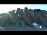 Nude girls are smoking