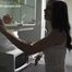 078063 Rachel Hurries Out From Her Kitchen To Pee On The Pastio