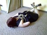 Sandra hogtied 4/4