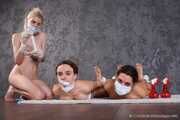 Terry&Vanessa&Penny04-2 - There's a conflict between models and they solve it by bondage
