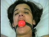 26 Yr OLD K-MART CLERK BOUND SPREAD EAGLE NAKED ON BED, BALL-GAGGED & TORMENTED WITH VIBRATOR (D43-4)