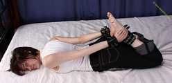 Black Shark tied on bed