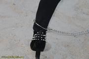 Handcuffed at the childs swing