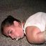 24 Yr OLD CRAFTER IS MOUTH STUFFED, CLEAVE GAGGED, BAREFOOT, HOG-TIED WEARING JEANS, TOE-TIED, HOPS AROUND THE ROOM, TRIES TO MAKE PHONE CALL AND IS HANDGAGGED  (D64-7)