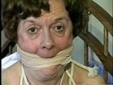 69 YR OLD TIT TIED, ACE BANDAGE, CLEAVE & OTM GAGGED HOSTAGE (D19-5)