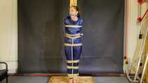 Rachel Adams Poletied and gagged by an Intruder