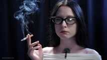Smoking Seduction - Intriguing Lady in White. 2 reds in a row.
