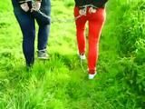 Walking together in cuffs