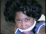 19 Yr OLD BLACK STUDENT MOUTH STUFFED, CLEAVE GAGGED, BALL-TIED, BAREFOOT & TOE-TIED (D38-17)