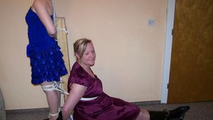 Pics from two girls tied
