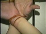 33 Yr OLD AMERICAN INDIAN DOCTOR TIED TO BRASS BED WITH RAWHIDE (D28-6)