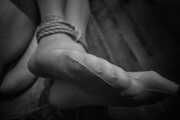 Fusssohlen in Nylons