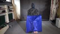 Aiyana in rainwear chairbound, gagged and hooded (and she loved it) Part2 