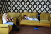 3 pretty girl after a party. 3/3