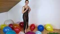 angry girlfriend popping your balloons while smoking