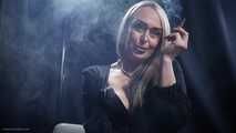 Seductive smoking with a mature lady