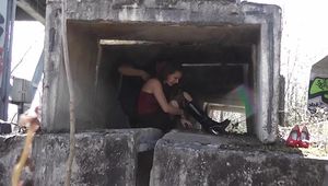 Susanne tied up with handcuffs 