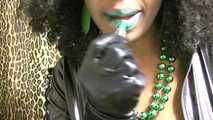 Latex Green Lips