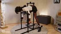 BONDAGE BENCH with CHAIR – a standing version with a lying surface for the upper body