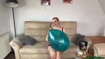 helium inflating eight crystal U16 balloons and pop them