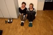 Amy + Bella A - Tied up at the office