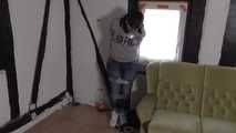 Jasmin in hogtie 4/6