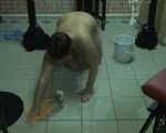 Naked house cleaning ...