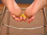Indigo - curvaceous brunette cutie fed up with food, enjoys bondage in the kitchen