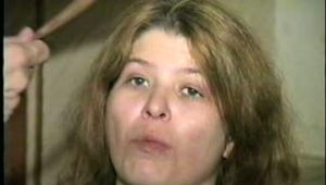 ONE IS STOCKING GAGGED, WET WRISTS GAGGED, BAREFOOT, TOE-TIED, GAGS HERSELF & IS HANDGAGGED (D43-12)