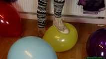 stomping with sneakers in my living room