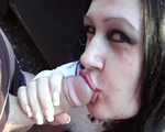 Video Private Blowjob & Handyjob – French Nails – Cum in my Face