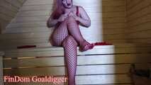The Rich Husband is locked in Chastity Cage