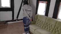 Jasmin in hogtie 3/6