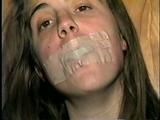 UK GIRL LISA TELLS TRUE LIFE K1DNAP STORY, IS HANDGAGGED, MOUTH STUFFED, AND IS TAPE, CLEAVE & WRIST GAGGED (D39-10)
