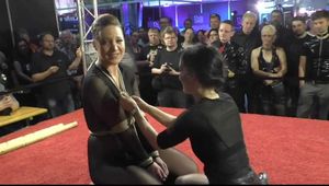 Bondage Challenge Stage at BoundCon XIII - Elise Graves vs. Katarina Blade