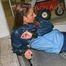 Stella tied and gagged in a garage wearing a shiny rainwear combination (Pics)