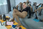 This silly slut has a huge nylon fetish (312 images)