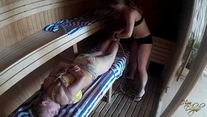 Bondage in Public: Sauna