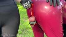 Ponyplay fun with our latex pony 